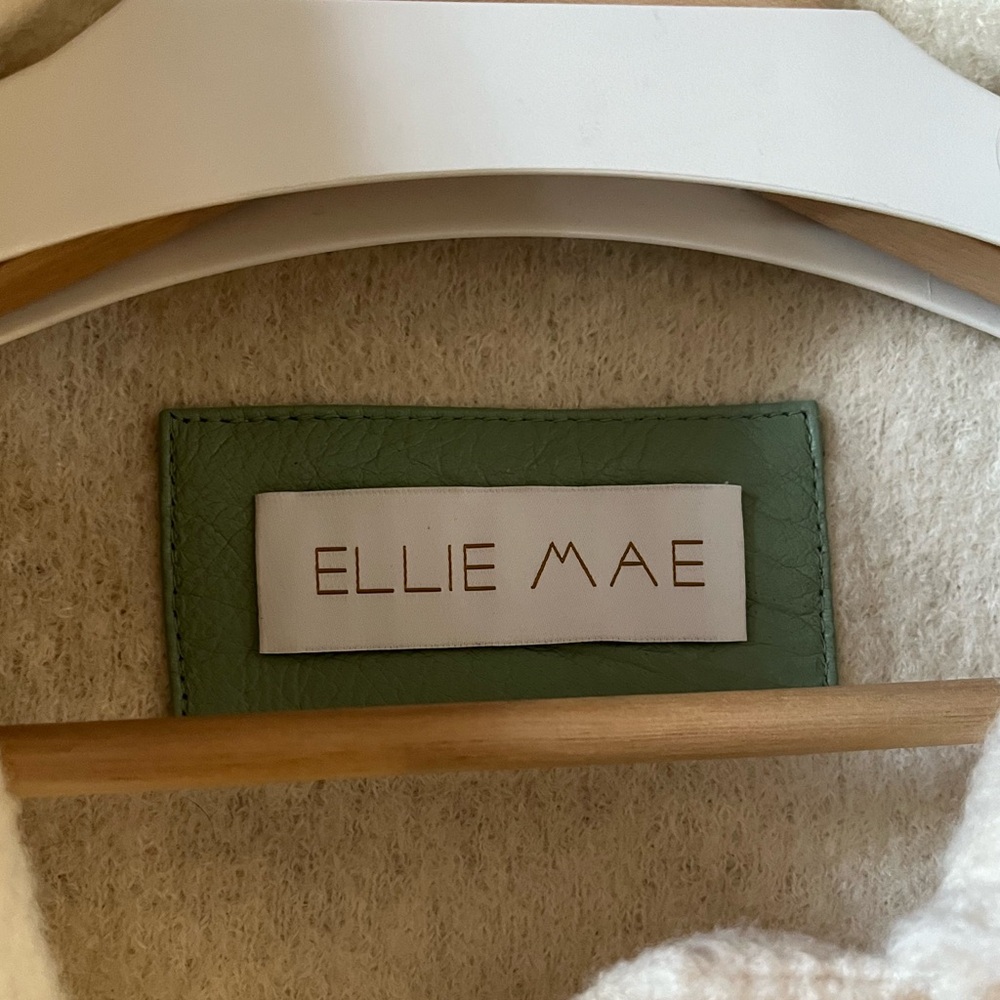 100% Boiled Wool Ellie Mae Nico Jacket Canadian Made Cream Shacket - Picture 10 of 12